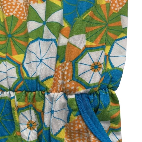 Kickee Pants Bamboo Beach Umbrella Flower Romper Size 5 - Picture 3 of 4